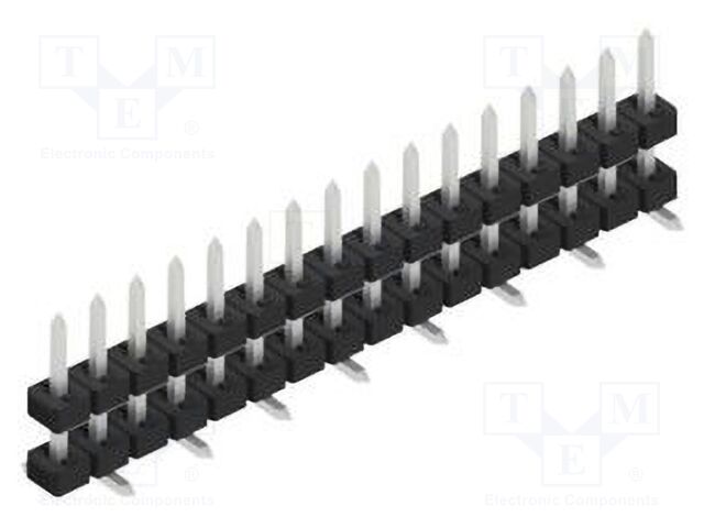 Connector: pin strips; pin header; male; PIN: 16; 2mm; SMT; 1x16
