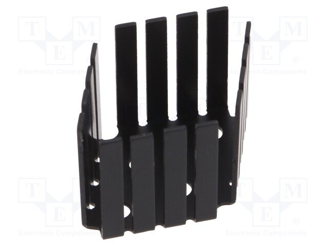 Heatsink: extruded; U; TO3; black; L: 63.7mm; W: 47.4mm; H: 42.3mm
