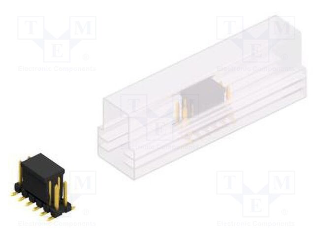 Connector: pin strips; pin header; male; PIN: 12; 2.54mm; SMT; 2x6