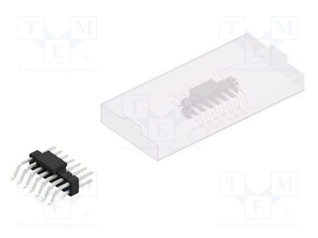 Connector: pin strips; pin header; male; PIN: 14; 2.54mm; SMT; 2x7