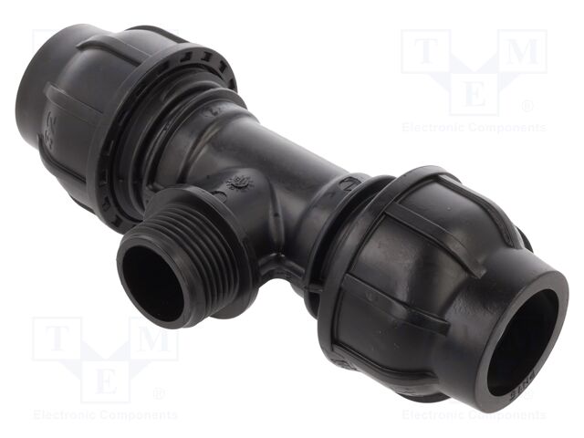 Splice terminal: clamping; for PE pipes; Plast; Medium: water