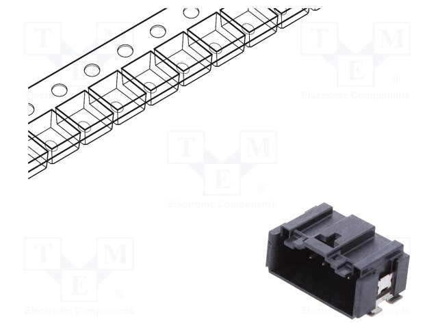 Connector: wire-board; Minitek MicroSpace; socket; male; PIN: 10