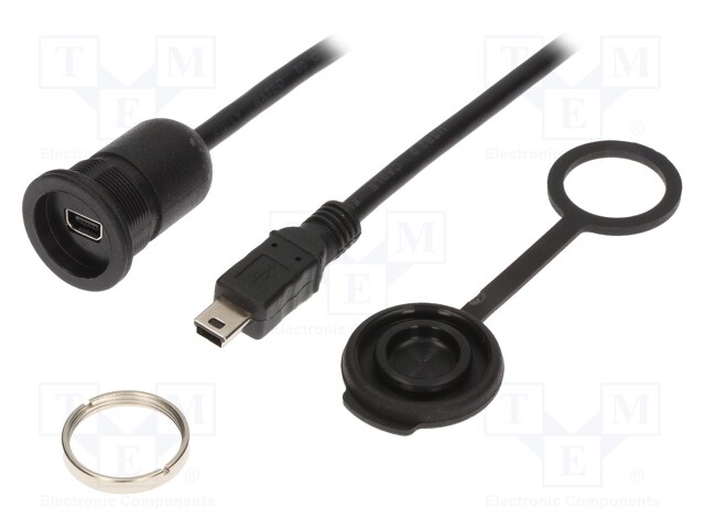 Adapter cable; USB B mini socket,USB B mini plug; 1310; USB 2.0