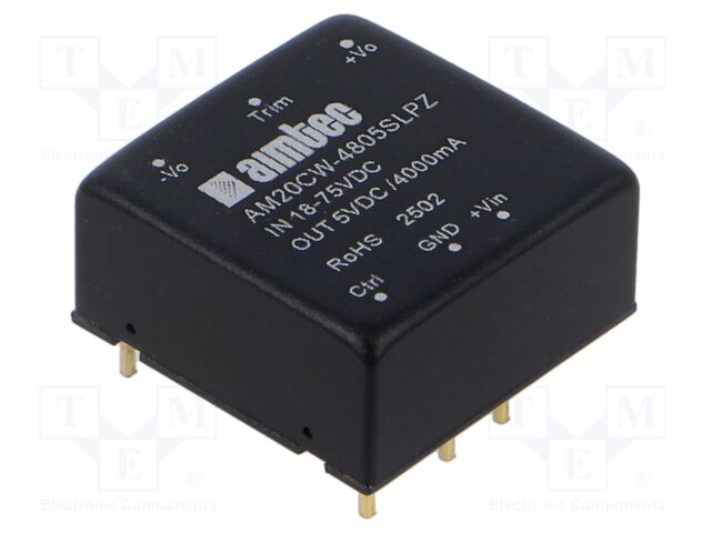 Converter: DC/DC; Protection: short circuit protection SCP