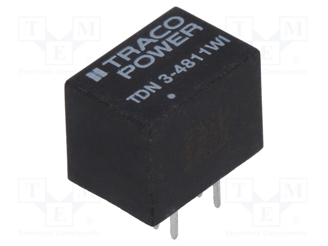 Converter: DC/DC; 3W; Uin: 18÷75V; Uout: 5VDC; Iout: 600mA; DIP; 2.7g