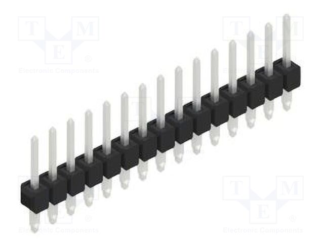 Connector: pin strips; pin header; male; PIN: 15; 2.54mm; THT; 1x15