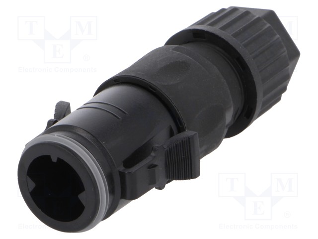 Plug; Connector: circular; CB; male; PIN: 4; w/o contacts; push-pull