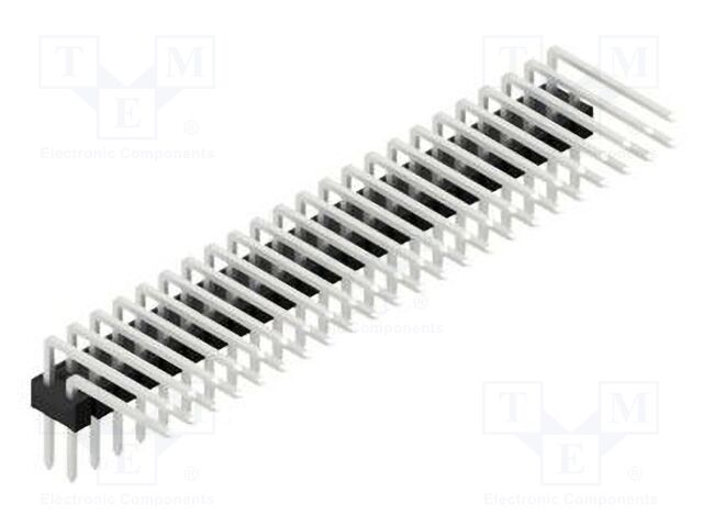 Connector: pin strips; pin header; male; PIN: 46; 2.54mm; THT; 2x23