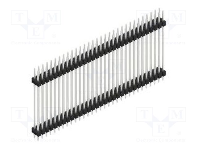 Connector: pin strips; pin header; male; PIN: 62; 2.54mm; THT; 2x31