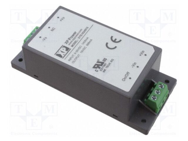 DC/DC Converter, ITE, 1 Output, 10 W, 15 V, 666 mA