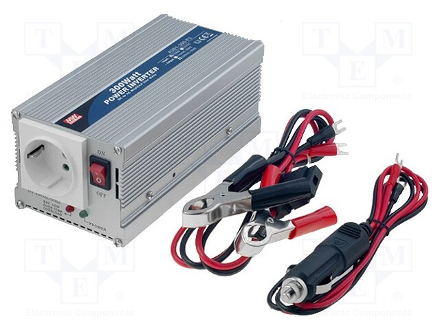 Converter: automotive dc/ac; 300W; Uout: 230VAC; Out: mains 230V