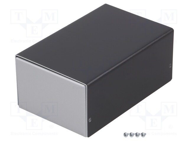 Enclosure: with panel; X: 104mm; Y: 160mm; Z: 69mm; aluminium; silver