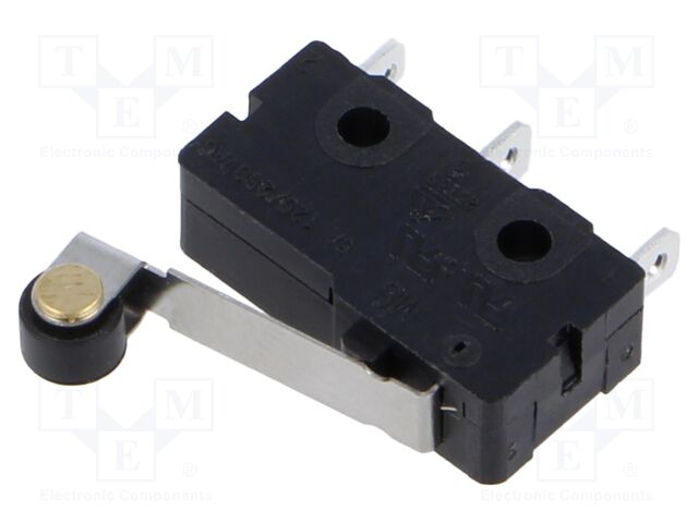 Microswitch SNAP ACTION; with lever (with roller); SPDT; Pos: 2