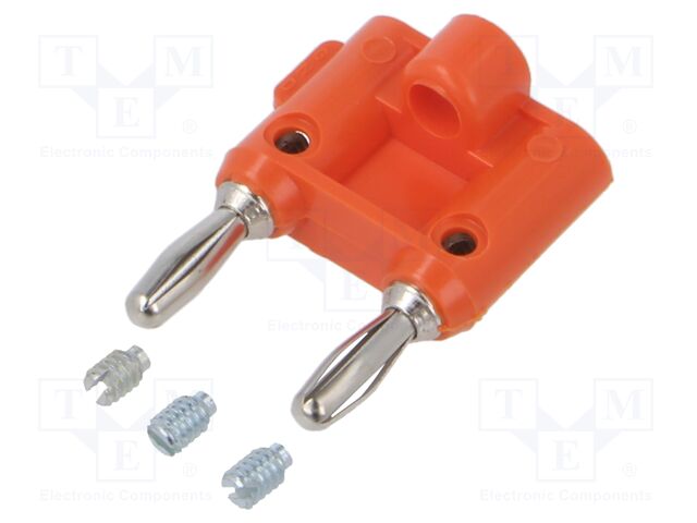 Stackable safety shunt; 15A; 5kV; orange; non-insulated; 39.37mm