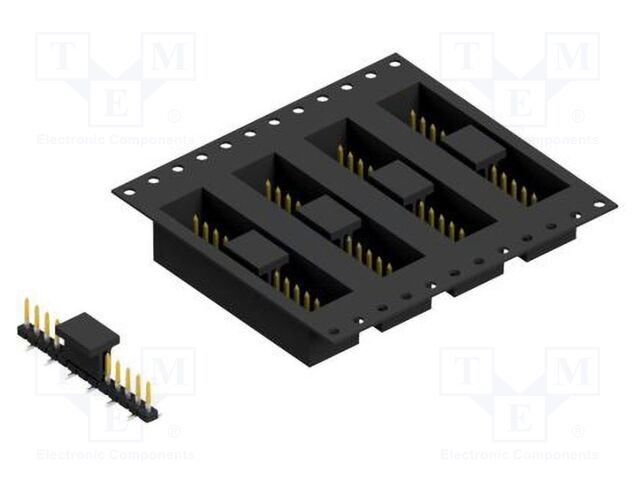 Connector: pin strips; pin header; male; PIN: 13; 2mm; SMT; 1x13