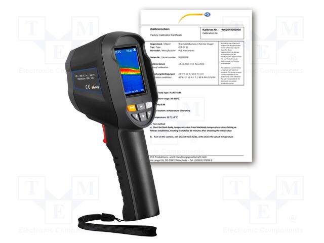 Spot thermal camera; LCD TFT 2,8"; 320x240; -20÷450°C; ε: 0,01÷1