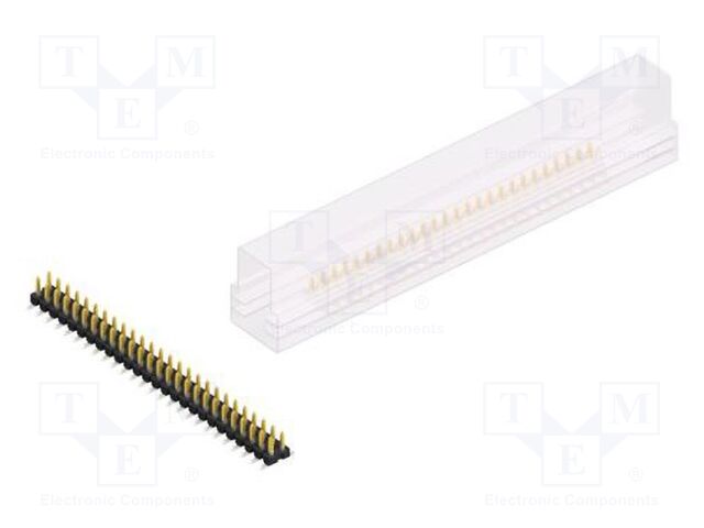 Connector: pin strips; pin header; male; PIN: 52; 2.54mm; SMT; 2x26