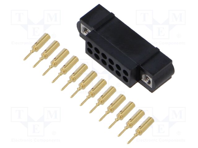 Connector: wire-wire/PCB; plug; male; PIN: 12; Datamate J-Tek; 2mm