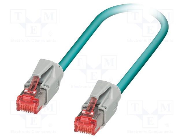 Patch cord; SF/UTP; Cat 5; RJ45 plug,both sides; stranded; Cu; 10m