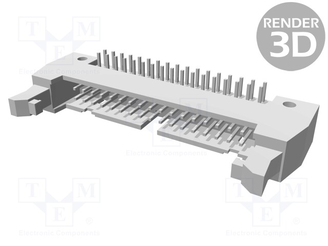 Socket; IDC; male; PIN: 34; angled 90°; THT; 2.54mm; Layout: 2x17