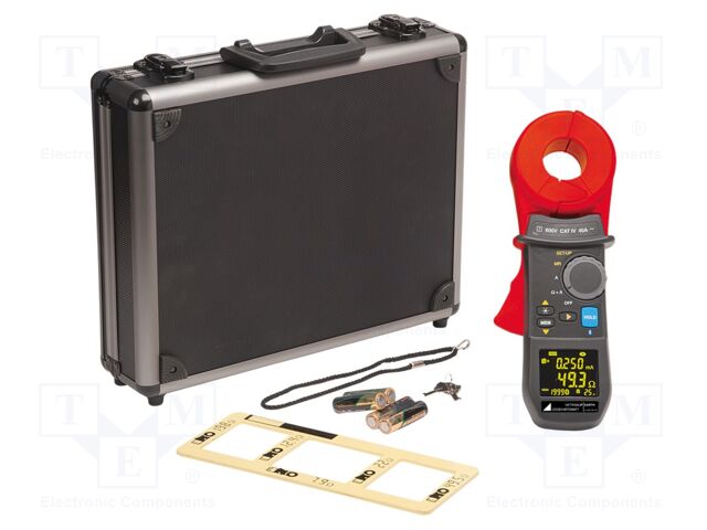 Meter: grounding resistance; Øcable: 35mm; OLED; 10mΩ÷1.5kΩ; IP40