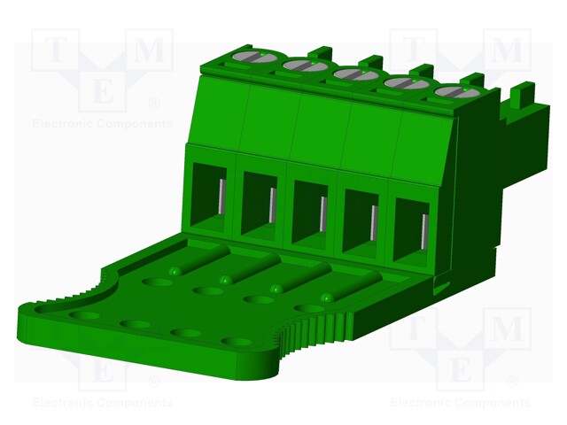 Connector: pluggable terminal block; plug; female; straight; 300V