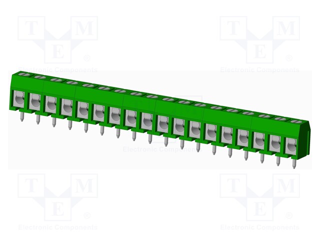 Connector: PCB terminal block; terminal; Plating: tinned; on PCBs