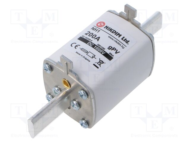Fuse: fuse; gPV; 200A; 1kVDC; industrial; NH1