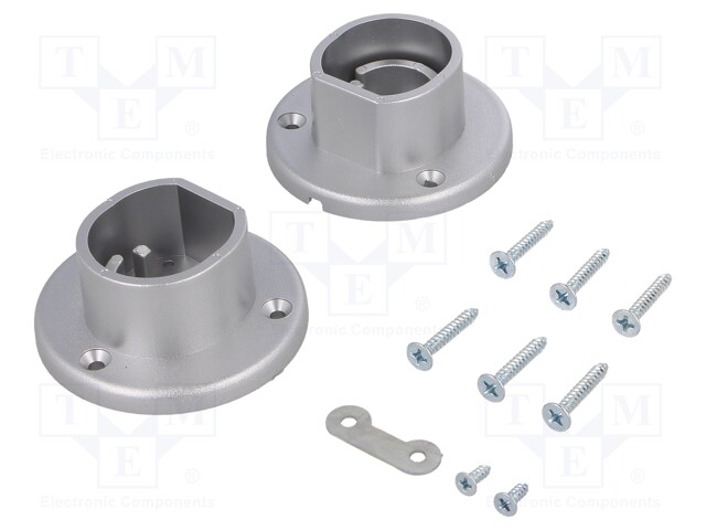 Side holder; silver; Application: OVAL20