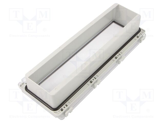 Inspection windows; polycarbonate; 257x108x47mm; IP65