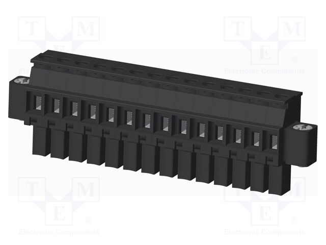 Connector: pluggable terminal block; plug; female; angled 90°