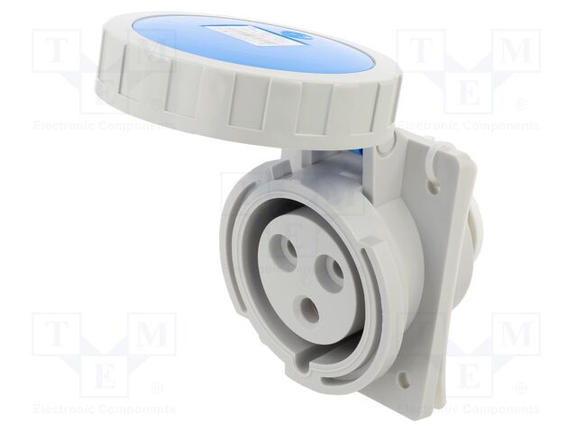 Connector: AC supply 3-phase; socket; female; 32A; 230VAC; IP67