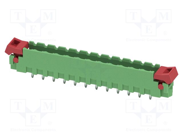 PCB headers, nominal cross section: 2.5 mm?, color: green, n