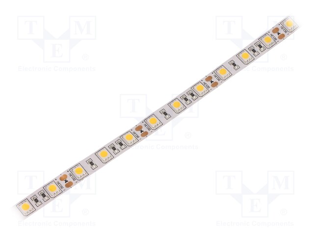 LED tape; white warm; LED/m: 60; SMD; 5050; 12V; 10mm; without cover