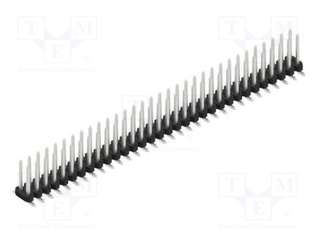 Connector: pin strips; pin header; male; PIN: 64; 2mm; SMT; 2x32