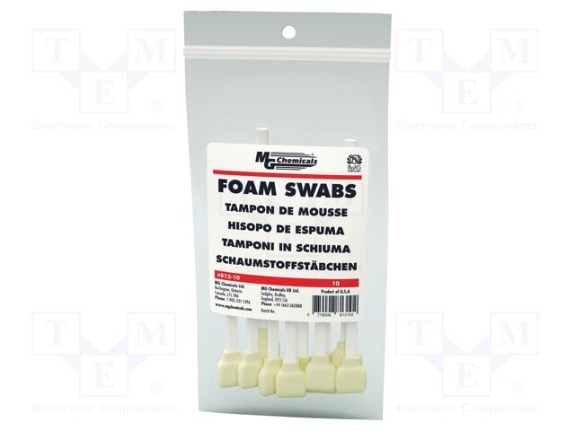 Tool: cleaning sticks; L: 152.4mm; 10pcs; Handle material: wood
