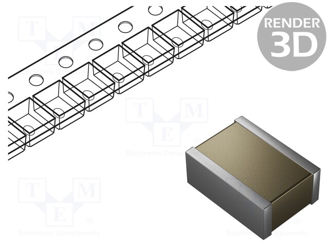 Capacitor: ceramic; MLCC; 1uF; 250VDC; X7R; ±10%; SMD