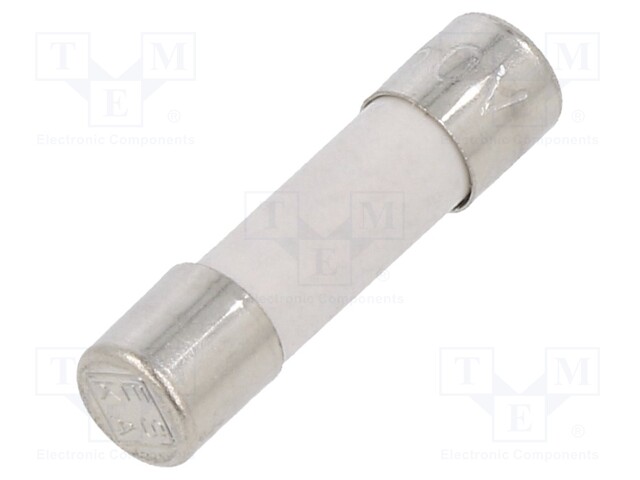 Fuse: fuse; time-lag; 2A; 250VAC; ceramic,cylindrical; 5x20mm