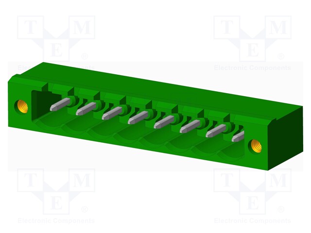 Connector: pluggable terminal block; socket; male; angled 90°