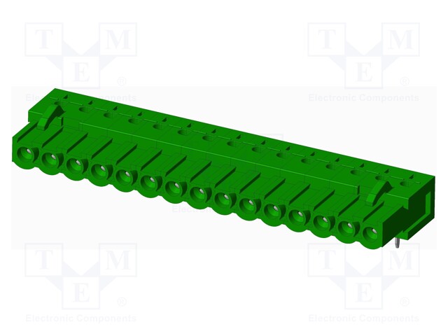 Connector: pluggable terminal block; socket; female; angled 90°