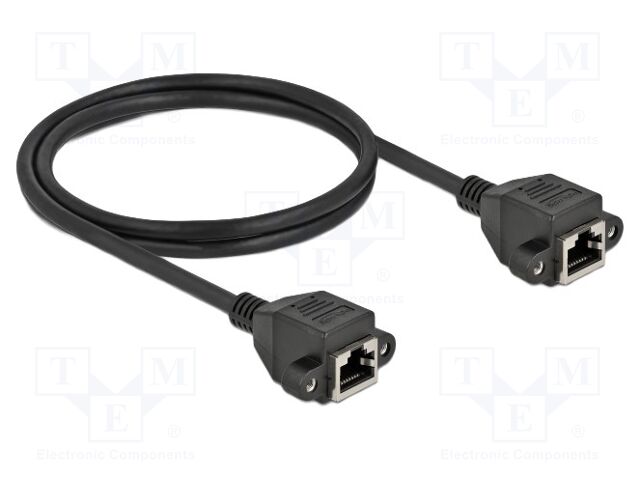 Extender Ethernet; S/FTP; Cat: 6a; RJ45 socket,both sides; 1m