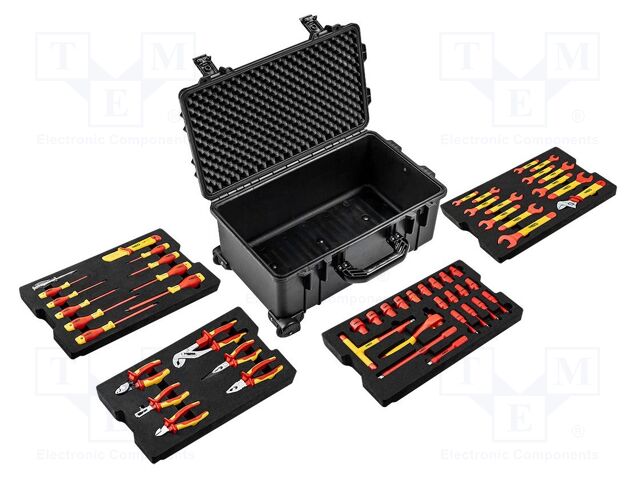 Kit: general purpose; for electricians; 1kV; Kind: insulated; case