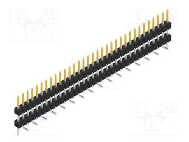 Connector: pin strips; pin header; male; PIN: 33; 2.54mm; SMT; 1x33