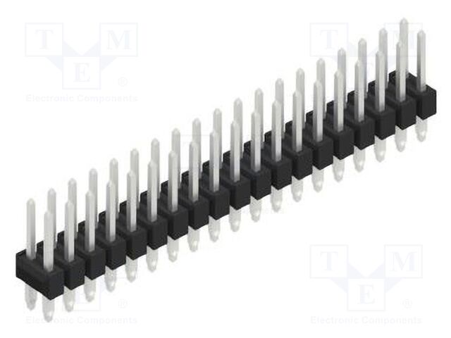 Connector: pin strips; pin header; male; PIN: 38; 2.54mm; THT; 2x19