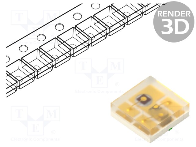 LED; SMD; 0202; green/blue; 0.65x0.65x0.25mm; 140°; 5mA