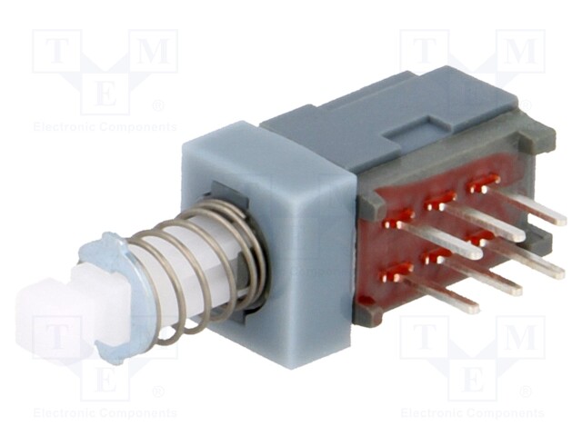 Switch: push-button; Pos: 2; DPDT; 0.1A/30VDC; Switch.method: ON-ON