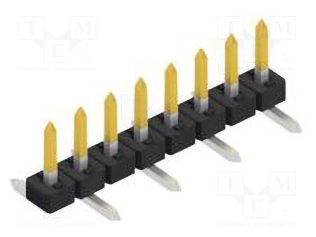 Connector: pin strips; pin header; male; PIN: 8; 2mm; SMT; 1x8; 100V