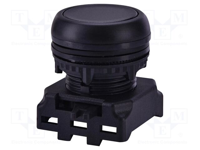 Switch: push-button; 22mm; black; IP65; flat; E; Pos: 2; Ø22.5mm