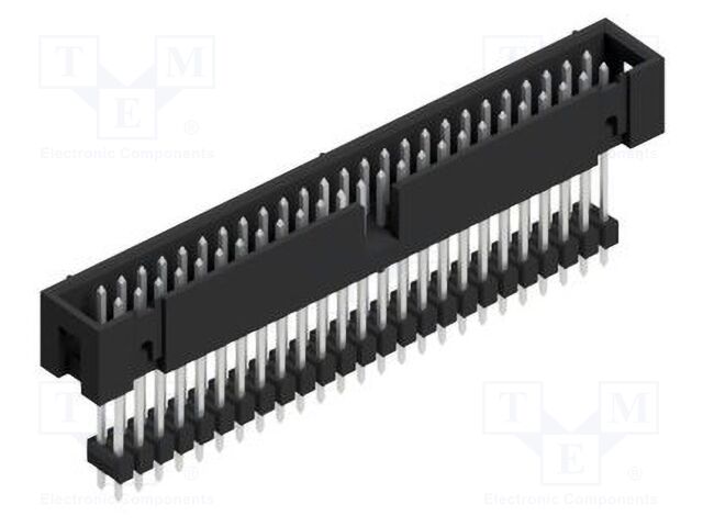 Connector: pin strips; pin header; male; PIN: 50; 2.54mm; THT; 2x25