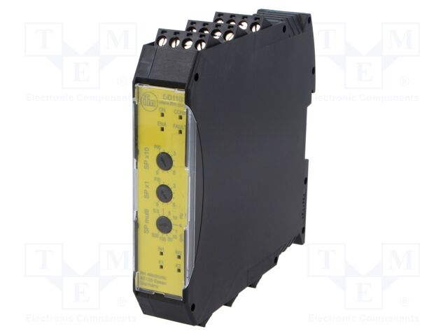 Module: safety relay; for DIN rail mounting